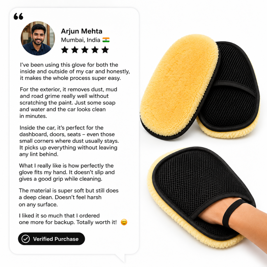 GloveWash Pro™ 2-in-1 Microfiber Cleaning Glove