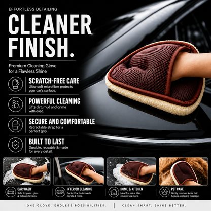 GloveWash Pro™ 2-in-1 Microfiber Cleaning Glove