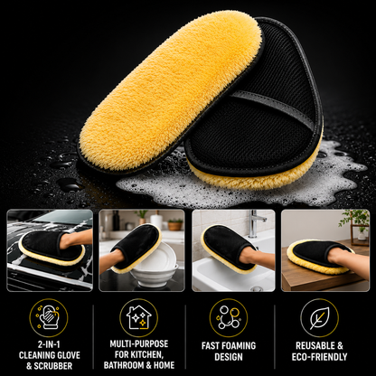 GloveWash Pro™ 2-in-1 Microfiber Cleaning Glove