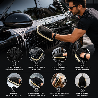 GloveWash Pro™ 2-in-1 Microfiber Cleaning Glove